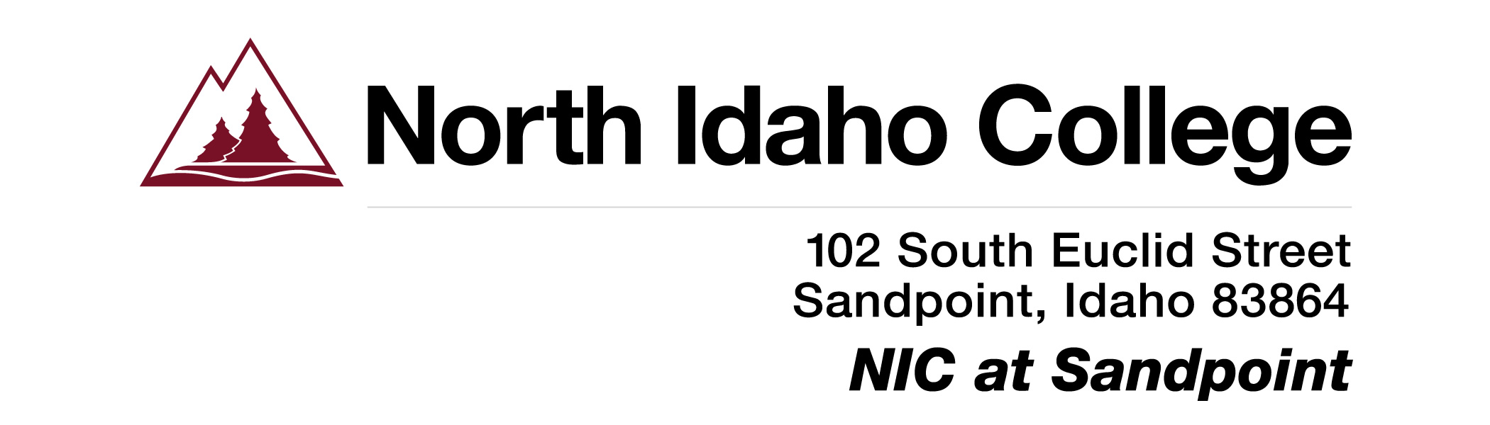 NIC Logo with Sandpoint Outreach Center and address