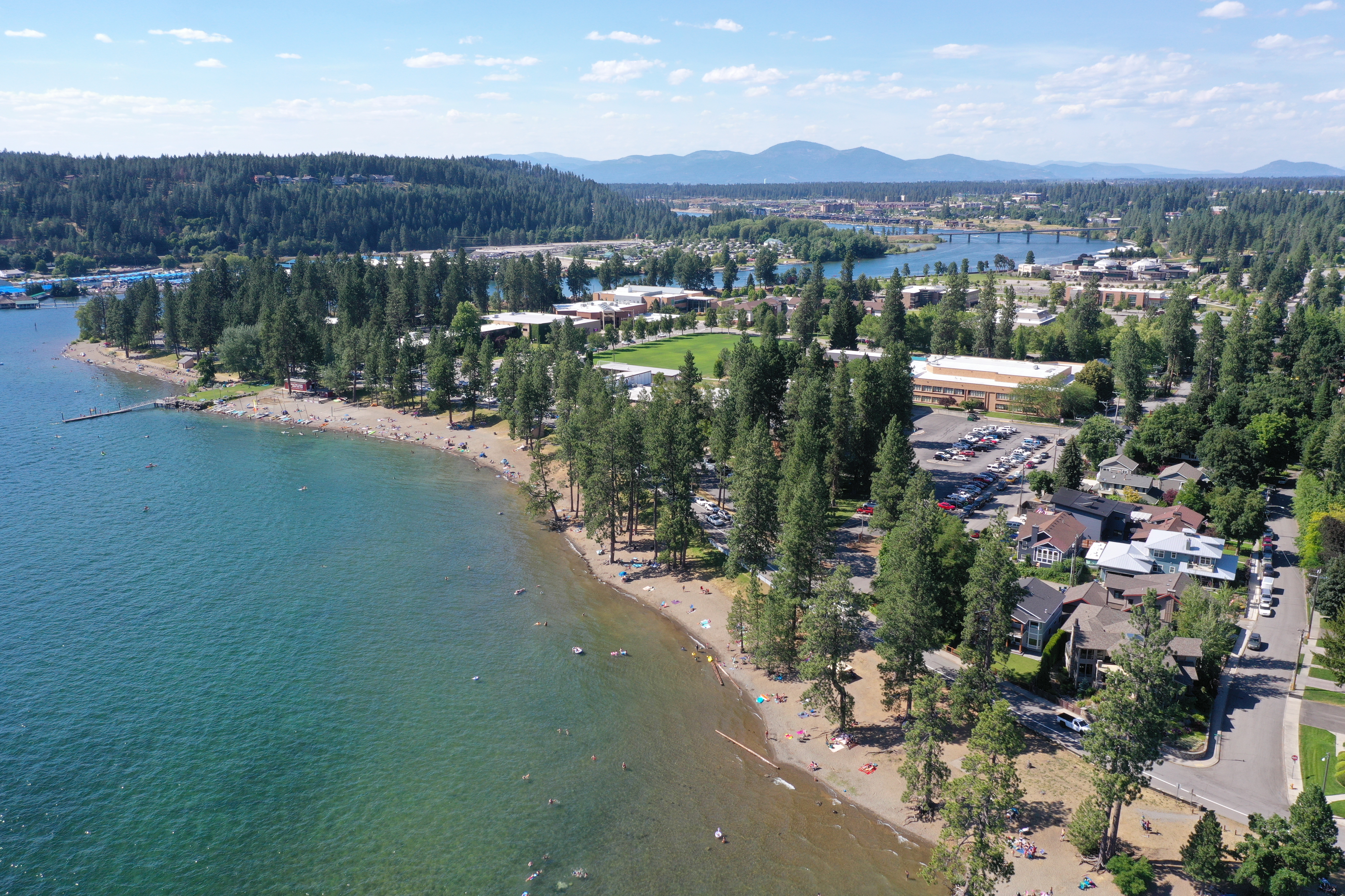 Arial view of NIC campus looking northwest