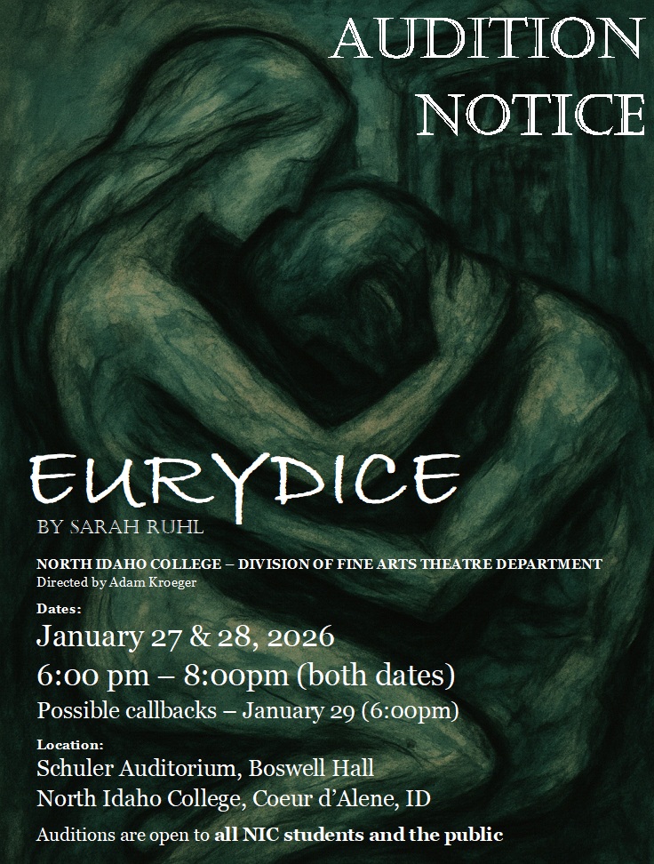 Eurydice Audition Notice Graphic Flyer