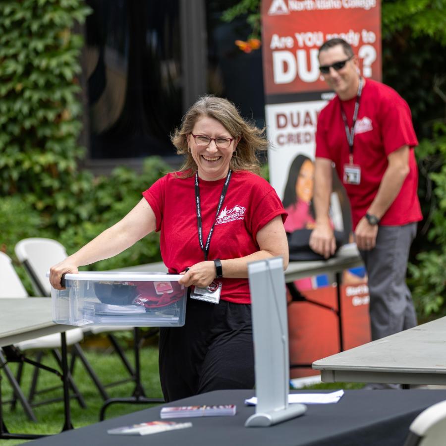 employee at NIC 90th Anniversary party