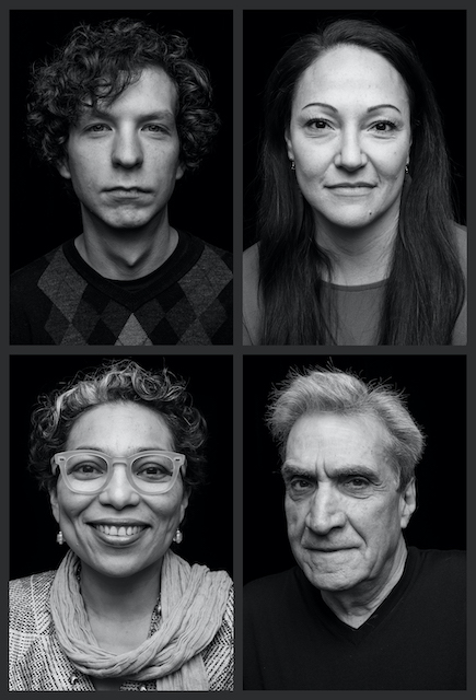 Headshots of 4 different poets