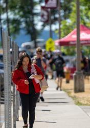 North Idaho College students head to classes on the Coeur d’Alene campus last fall. NIC’s total enrollment increased 7.1% for the Spring 2026 Semester, marking the sixth straight increase from the previous year and easily outpacing national trends.